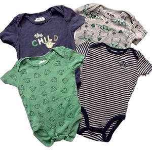 4pc Amazon Essentials Disney's The Child Onies
